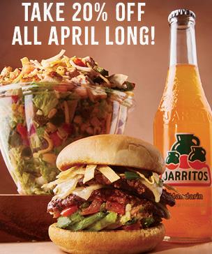 Take 20 Percent Off Online Orders All April Long!