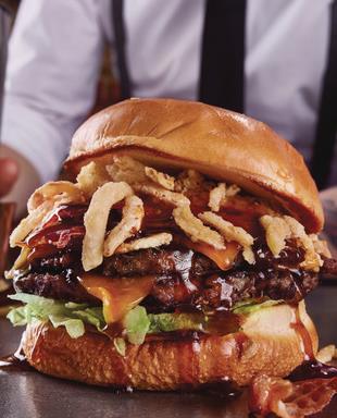 Cheers! Our Bourbon Bacon Burger is BACK!