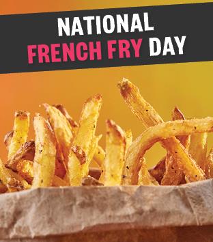 Enjoy $1 French Fries in the App for National French Fry Day