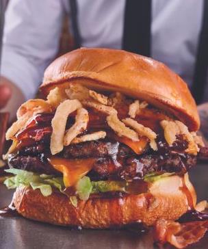 Cheers! Our Bourbon Bacon Burger is BACK!