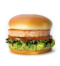 Avocado Salmon Burger Image